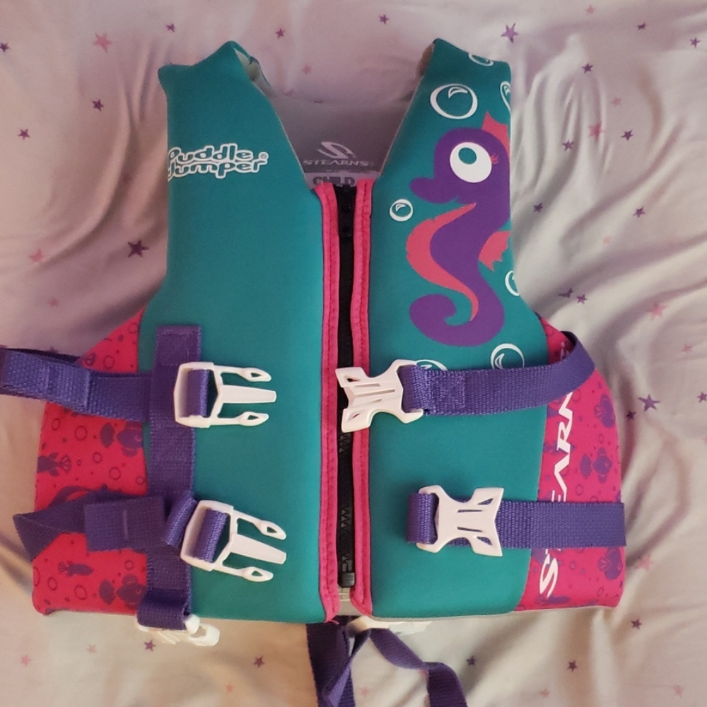 Girls puddle jumper life jacket